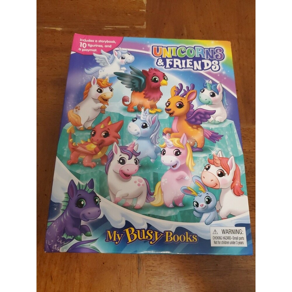 My Busy Book Unicorns & Friends With 8 Figures And Playmat